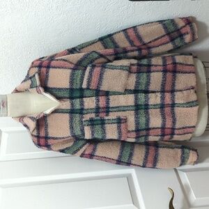 Light Pink Plaid Jacket